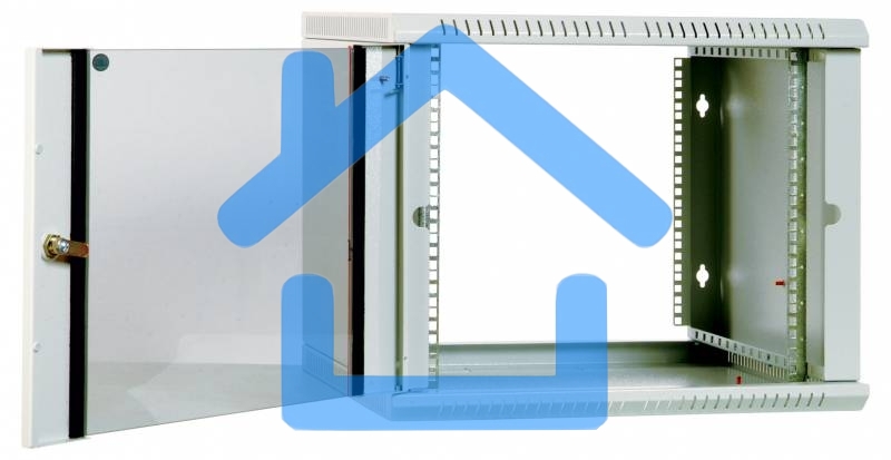 Шкаф телеком. настенный разборный 15U (600х520) дверь стекло (ШРН-Э-15.500) (1 коробка)