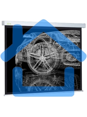 Экран Cactus 206x274см Wallscreen CS-PSW-206x274 4:3 настенно-потолочный рулонный белый