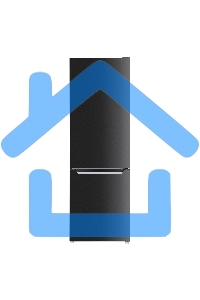 Холодильник Maunfeld MFF176SFSB черный двухкамерный 188/75л морозилка снизу, ручная разморозка