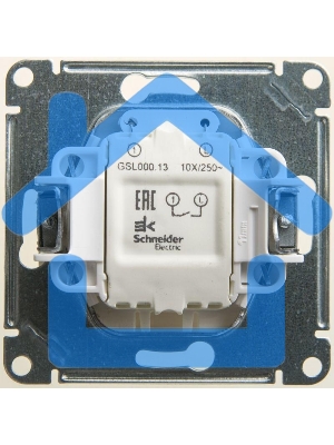 Механизм выключателя 1-кл. СП GLOSSA 10А IP20 10AX с подсветкой перламутр SchE GSL000613