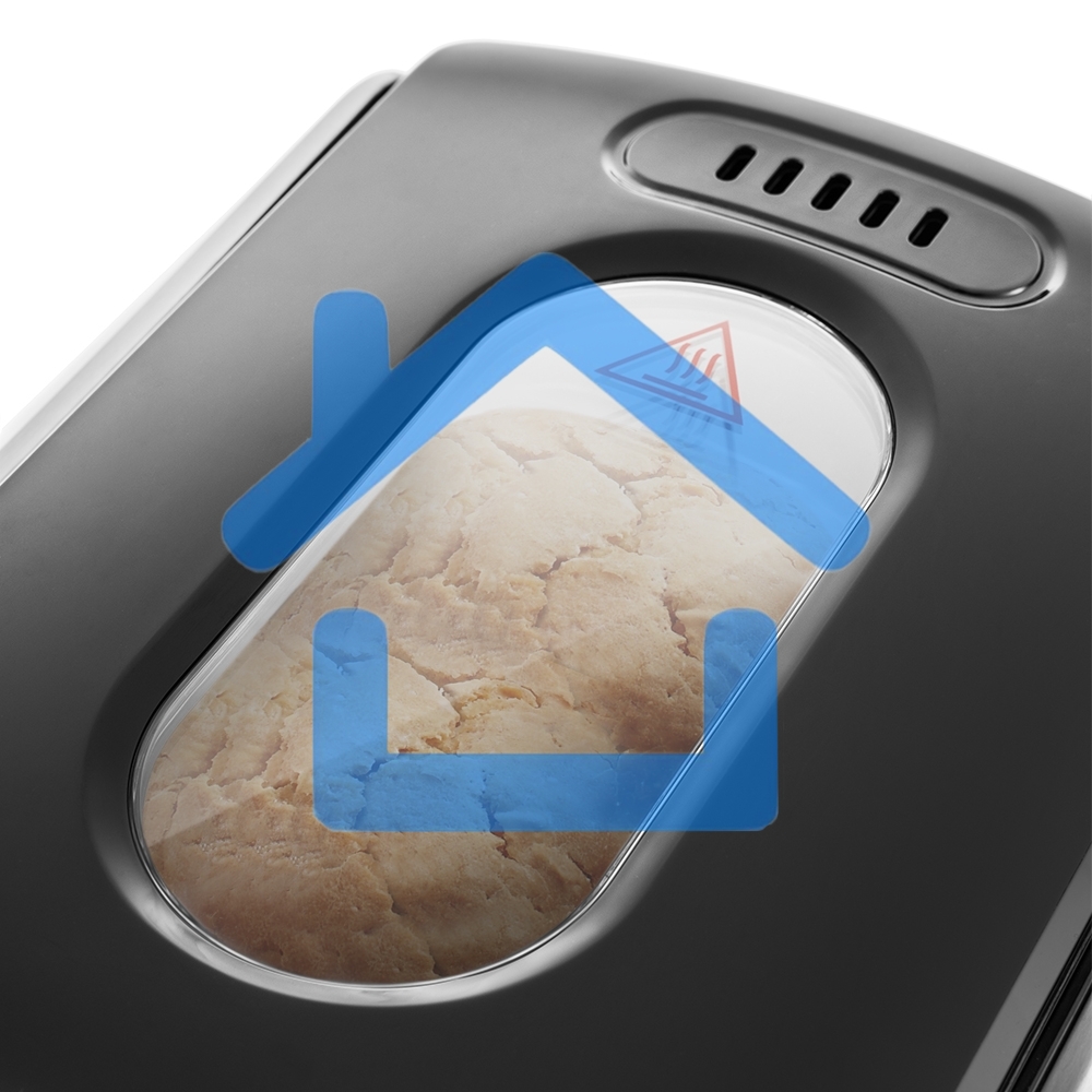 Хлебопечь Kitfort KT-305 черный/серебристый