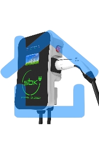 Зарядная станция S'OK Green Energy M3W Series Wallbox EV Charger SM3W31116542-5, 3-phase, 11kw (16a/ 380v), ocpp 1.6j, уровень защиты ip54, кабель 5м