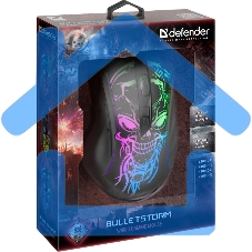 Мышь проводная Defender Bulletstorm GM-928 черный, 7200 dpi, USB, кнопки - 7