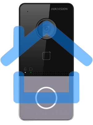 Видеопанель Hikvision DS-KV6113-WPE1(C), черный