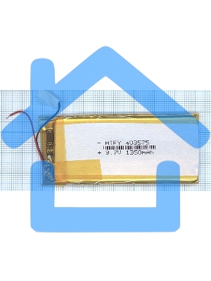 Аккумулятор Li-Pol (батарея) 4*35*75мм 2pin 3.7V/1350mAh