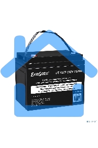 Аккумуляторная батарея ExeGate DT 1275 (12V 75Ah, под болт М6)