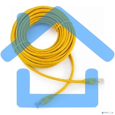 Патч-корд UTP Cablexpert PP12-10M/Y кат.5e, 10м, литой, многожильный (желтый)