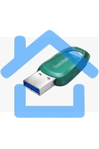 Флешка USB 256 Gb SanDisk CZ96 Ultra Eco, USB 3.2 Green