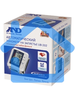 Тонометр запястный A&D UB-202