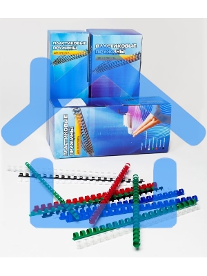 Пружины для переплета пластиковые Office Kit 45мм (на 341-410 листов) белый (50шт) (BP2121)