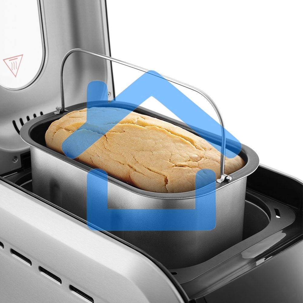 Хлебопечь Kitfort KT-305 черный/серебристый