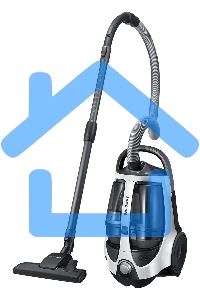 Пылесос Samsung VCC8835V37 белый/черный, 430/2200 Вт, уборка сухая, пылесборник контейнер 2 л