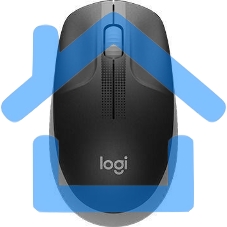 Мышь беспроводная Logitech M190 серый, 1000 dpi, радиоканал, USB, кнопки - 3