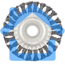 Щетка СИБРТЕХ для УШМ 125 мм, посадка 22,2 мм, плоская 746327