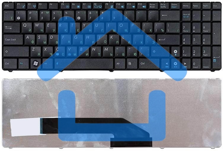 Клавиатура для ноутбука Asus K50 K60 K70 черная