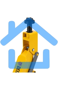 Домкрат гидравлический подкатной с фиксатором Denzel 3 т, 190-532 мм, SUV