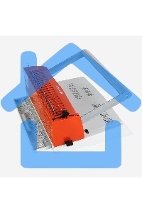 Переплетчик ГЕЛЕОС БП-16 бело-красный на пластиковую пружину, А4, ручная перфорация 16 листов, переплет макс до 500 л., глубина перфорации 2-3-4-5 мм