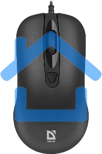 Мышь проводная Defender Classic MB-230 черный, 1600 dpi, USB, кнопки - 4