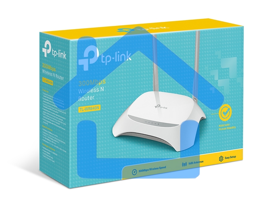 Роутер беспроводной TP-Link TL-WR840N N300 10/100BASE-TX белый