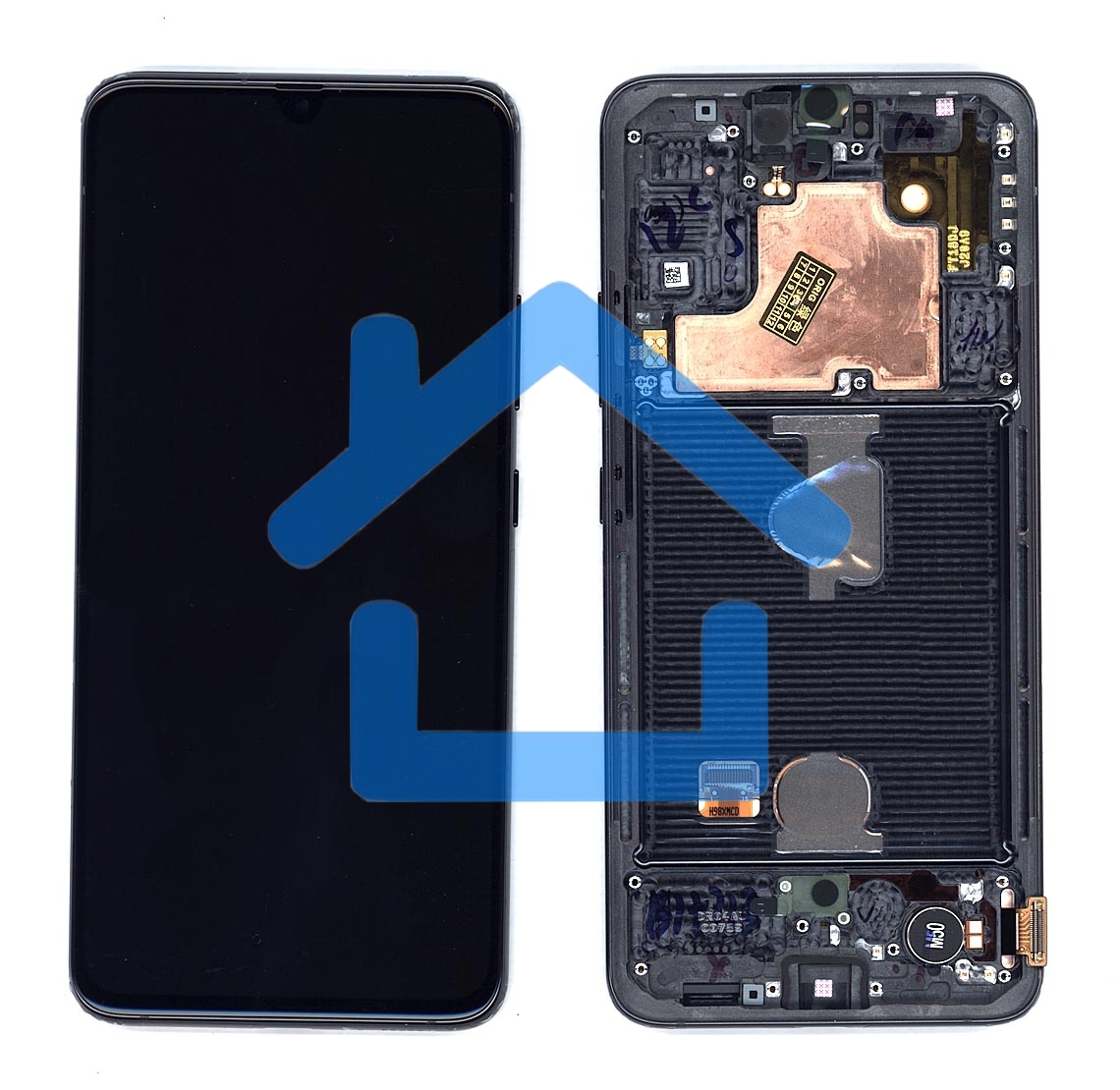 Дисплей для Samsung Galaxy A90 SM-A908F 5G черный с рамкой