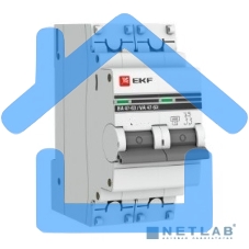 Выключатель автоматический EKF mcb4763-2-50C-pro 2P 50А (C) 4,5kA ВА 47-63 EKF PROxima