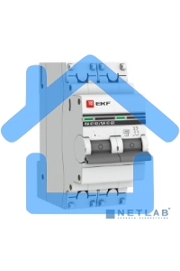 Выключатель автоматический EKF mcb4763-2-50C-pro 2P 50А (C) 4,5kA ВА 47-63 EKF PROxima
