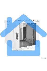 Шкаф настенный ЦМО ШРН-М-9.650 9U 600x650мм пер.дв.стекл съемные бок.пан. 50кг серый