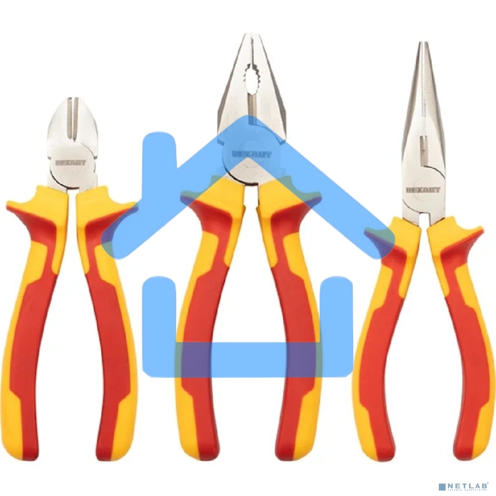 Набор диэлектрического инструмента Rexant RI-02, 11 предметов, до 1000 В, тканевый пенал