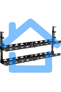 Кабель-канал Cactus CS-CM-700-2BK для столов 72.8x13.5x34.2см черный