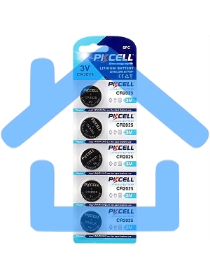 Литиевый элемент питания PKCELL CR2025-5B тип - CR2025 5 шт в блистере