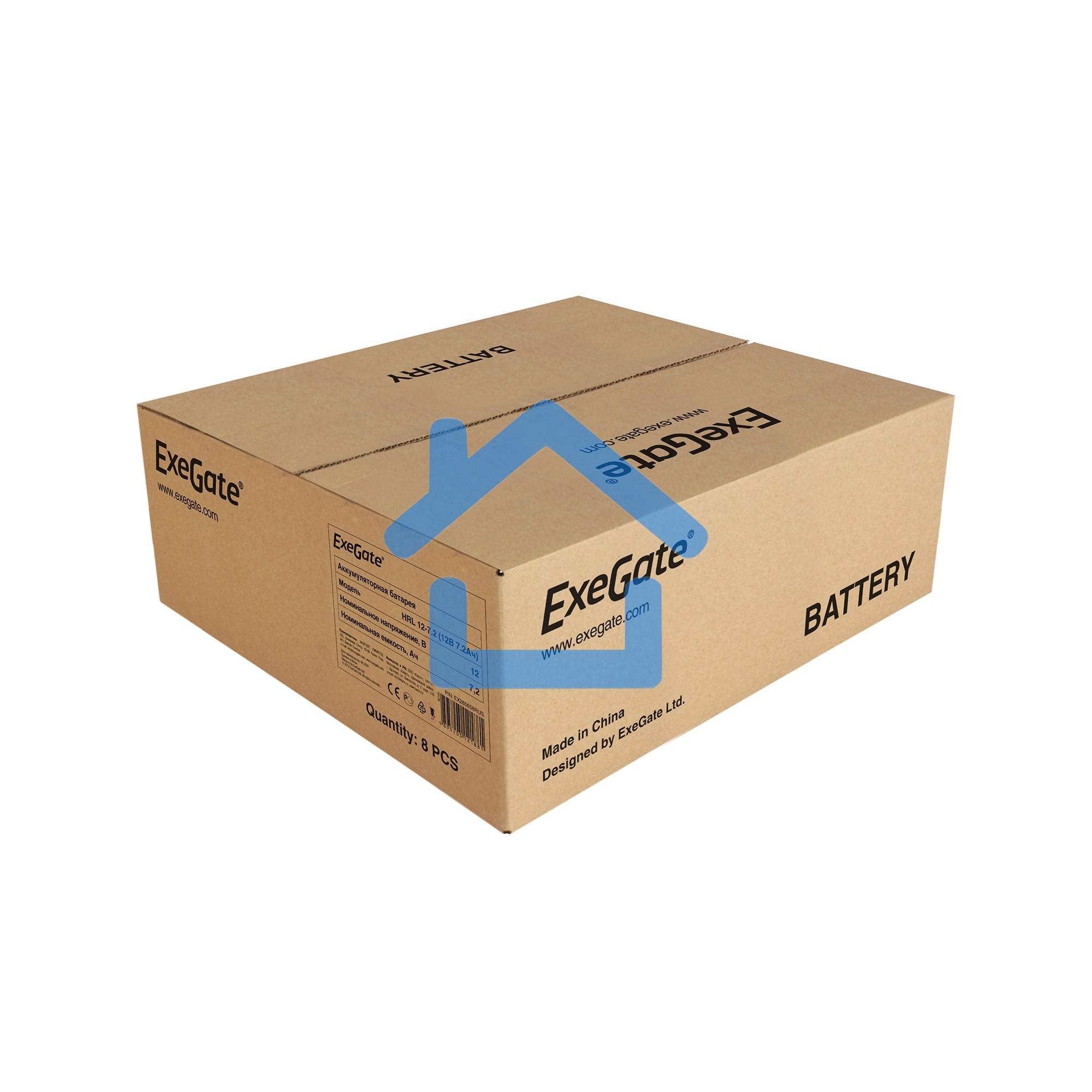 Батарея ExeGate EX285658RUS HRL 12-7.2 (12V 7.2Ah, 1227W, клеммы F2)