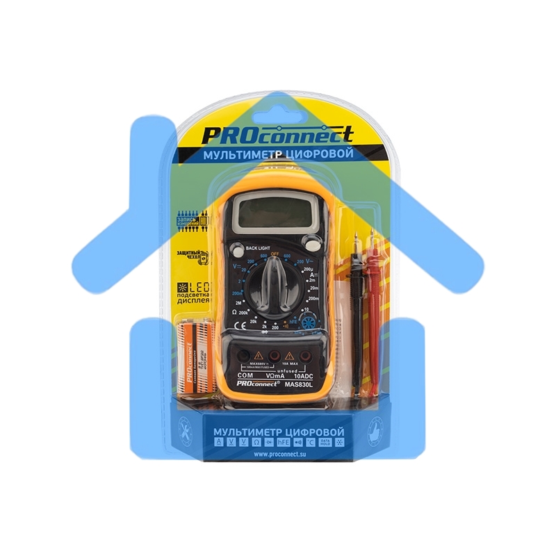Универсальный мультиметр MAS830L (DT850L) PROconnect 13-3021 PROconnect