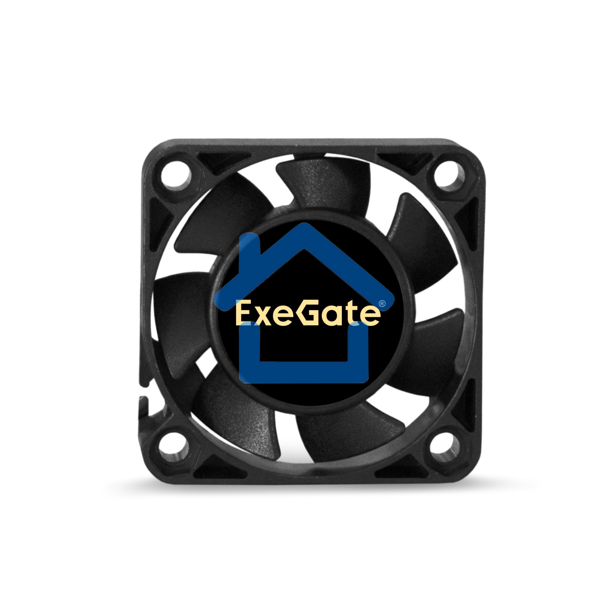 Вентилятор для корпуса ExeGate EX04010S2P черный, 40 мм, 5000 об/мин, 24 дБ, 2 pin