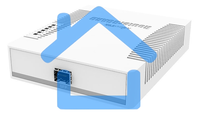 Сетевой коммутатор MikroTik RB260GS RouterBOARD 260GS 5-port Gigabit smart switch with SFP cage, SwOS, plastic case, PSU