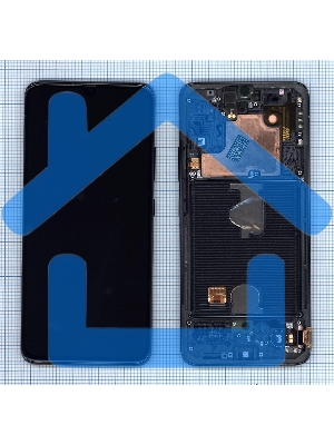 Дисплей для Samsung Galaxy A90 SM-A908F 5G черный с рамкой