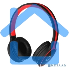 Наушники Qumo Accord 3 (BT-0020) черный/красныйнакладные Bluetooth 4.2300мА-чдо 6х часов в режиме разговора