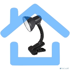 Светильник UF-320P С02 настол. прищепка 230В 60Вт E27 ЛОН черный Ultraflash 12371