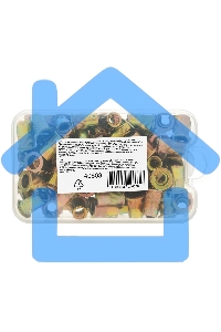 Заклепки резьбовые Denzel стальные, оцинкованные, М6, пластиковый кейс, 70 шт.