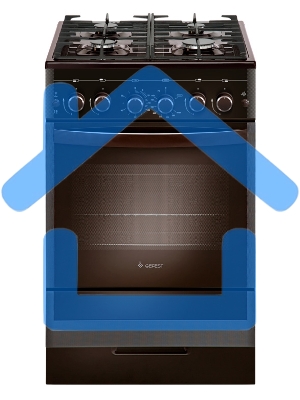 Плита комбинированная Gefest ПГЭ 5502-02 0045 коричневый, конфорок 4 газовых, духовка 55 л, 50 см x 85 см x 58.5 см