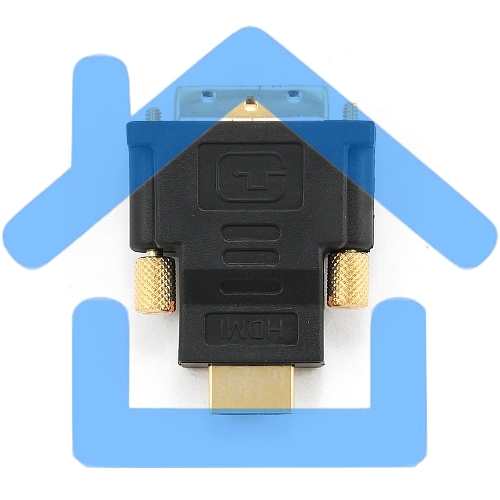Адаптер (переходник) Gembird HDMI-DVI A-HDMI-DVI-1, 19M/19M, золотые разъемы, пакет