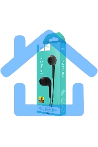 Наушники проводные-вставки с микрофоном Hoco M40 черный