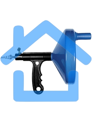 Трос для прочистки труб Сибртех длина 3,3 м, диаметр 6 мм, пластмассовый корпус