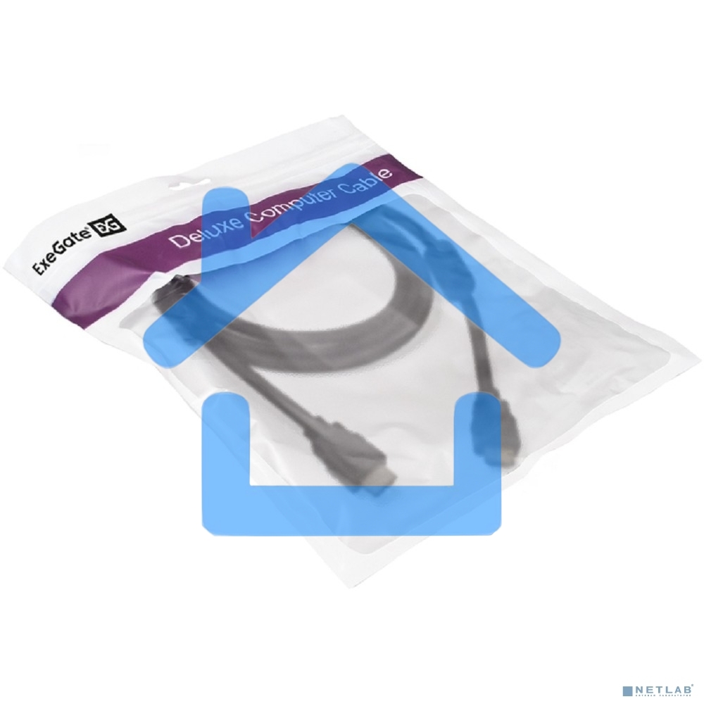 Кабель HDMI Exegate EX287723RUS EX-CC-HDMI2-1.8F (19M/19M, v2.0, 1,8м, 4K UHD, Ethernet, ферритовые кольца, позолоченные контакты)