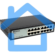 Неуправляемый коммутатор ORIGO OS1216/A1A 16x100Base-TX, корпус металл