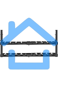 Кабель-канал Cactus CS-CM-700-2BK для столов 72.8x13.5x34.2см черный