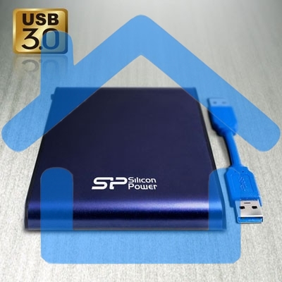 Внешний жесткий диск Silicon Power USB 3.0 1Tb A80 SP010TBPHDA80S3B Armor (5400 об/мин) 2.5