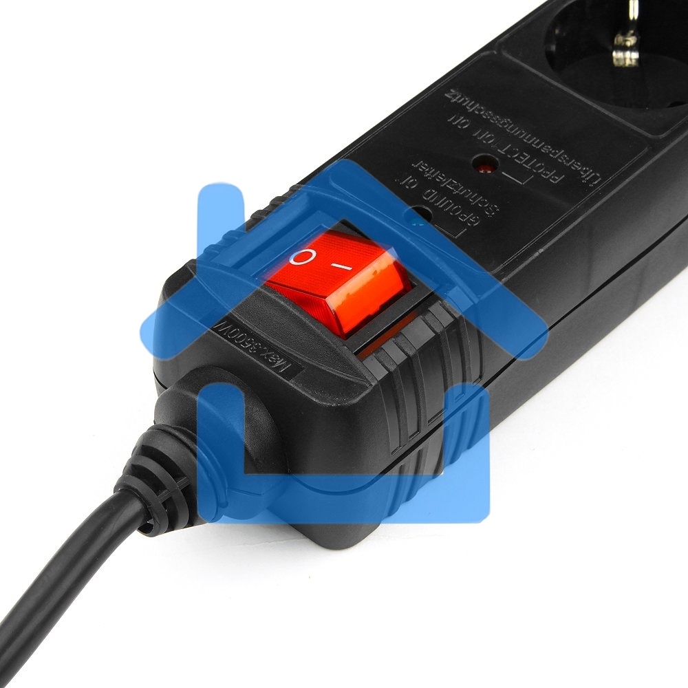 Сетевой фильтр Energenie Сетевой фильтр SPG5-C-5 1.5m 16А черный 