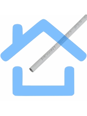 Термоусаживаемая трубка Rexant 5,0/2,5 мм, серая, упаковка 50 шт. по 1 м