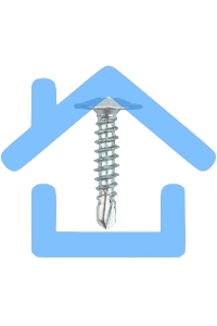 Саморез с прессшайбой KRANZ ПШС сверло 4.2х19, короб (250 шт./уп.)