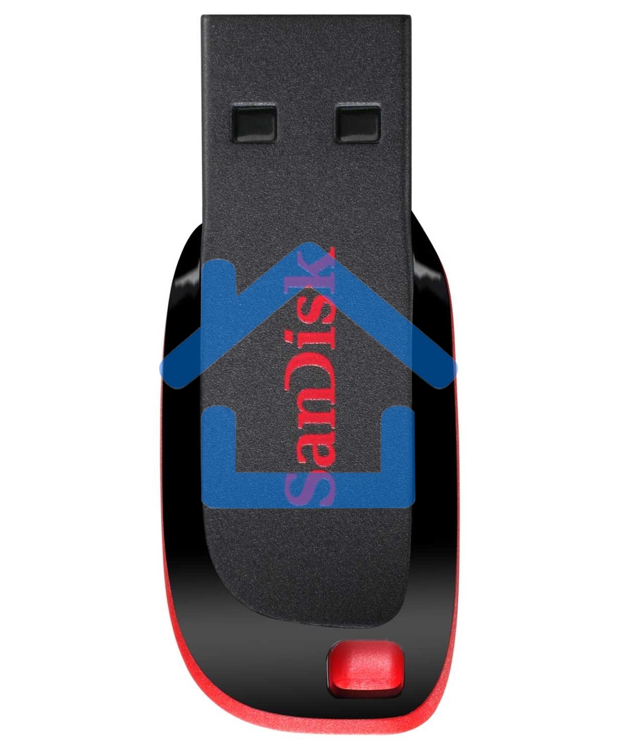 Флешка USB R/W Sandisk 64Gb Cruzer Blade SDCZ50-064G-B35 USB2.0 черный/красный